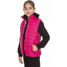 Perendi Unisex Kapitone File Astarlı Çıtçıtlı Yelek