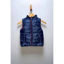 Mnk Baby & Kids Erkek Çocuk Flato Cepli Içi Elyaflı Şişme Yelek MNK0409