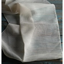 Taç Alaçam 1/2,5 Normal Pile Tül Perde Tek Kanat - Krem 110 x 240 cm