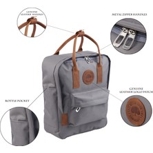 Ramsburry Unisex Su Geçirmez Imperteks Kumaş   Deri Saplı Laptop Bölmeli Sırt Çantası