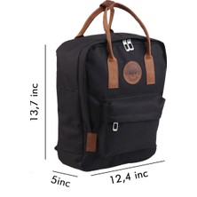 Ramsburry Unisex Su Geçirmez Imperteks Kumaş   Deri Saplı Laptop Bölmeli Sırt Çantası