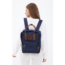 Ramsburry Unisex Su Geçirmez Imperteks Kumaş   Deri Saplı Laptop Bölmeli Sırt Çantası