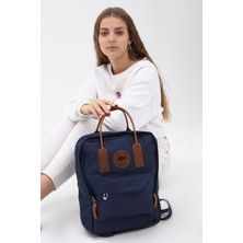 Ramsburry Unisex Su Geçirmez Imperteks Kumaş   Deri Saplı Laptop Bölmeli Sırt Çantası