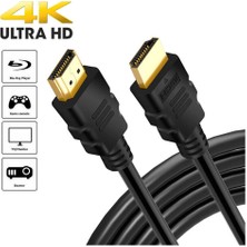 Wozlo HDMI Kablo 4K 3D Ağ Destekli Altın Uçlu 4K 60Hz 18G Bps Ultra Hd 4K Ethernet HDMI Kablosu - 5 mt