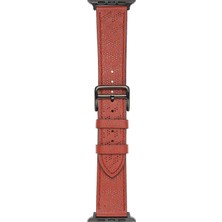 Kny Apple Watch 42 mm Için Krd-76 Delikli Pu Deri Kordon-Kayış