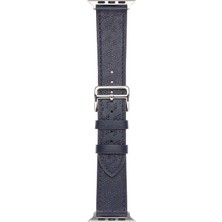 Kny Apple Watch 38 mm Için Krd-76 Delikli Pu Deri Kordon-Kayış