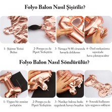Patladı Gitti Folyo Harf Balon Rose GOLD16 Inç 36 cm