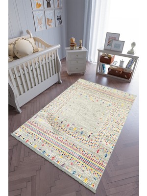 10 Post Onlineçocuk Odası Halısı Çok Renkli Yolluk Kaymaz Yuvarlak Oval Kesme Ince Yıkanabilir Halı