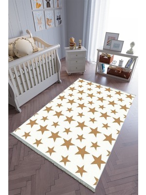 10 Post Onlineçocuk Odası Halısı Kahverengi Beyaz Yolluk Kaymaz Yuvarlak Oval Kesme Ince Yıkanabilir Halı