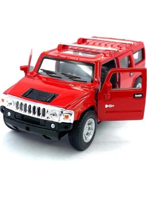 Vardem Kinsmart 2008 Hummer H2 Suv - Çek Bırak Lisanslı Model Oyuncak Araba 1:40 KT5337D