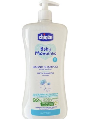 Chicco 750 ml Bebek Şampuanı Şeffaf Renkli Hipoalerjenik Hassas Ciltler İçin Özel Formül