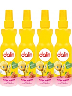 Dalin Badem Özlü Kolay Tarama Saç Spreyi 200 ml x 4