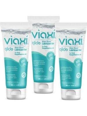 Viaxi Glide Lubricant Gel Naturel 200 Ml  Jel X 3 Adet