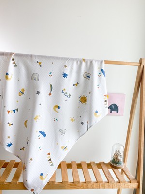 Le Petite Histoire Desenli Çok Amaçlı Müslin Örtü 100X85 cm