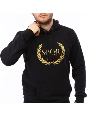 Raru Tılya - Erkek Siyah Spor Sweatshirt - SQKS101-005