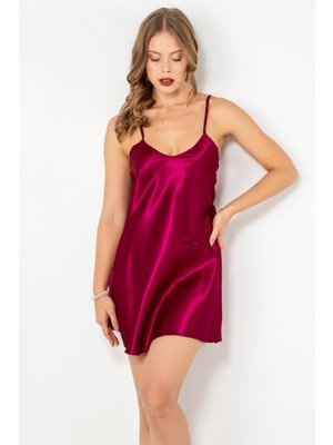 Miorre Ince Askılı Mini Saten Gecelik