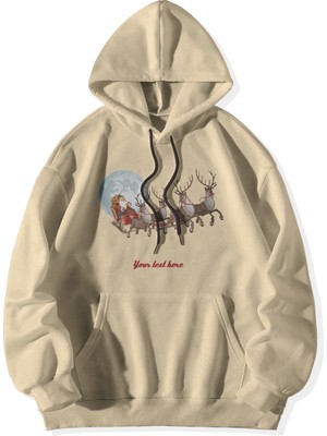 Rocks Yılbaşı Noel 3 Iplikkapüşonlu Sweatshirt