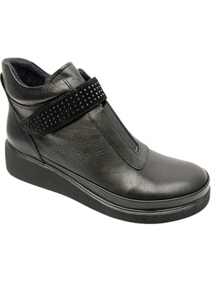 Üçel Üçel 1026-22 Hakiki Deri Anatomik Cırtlı Kadın Bot