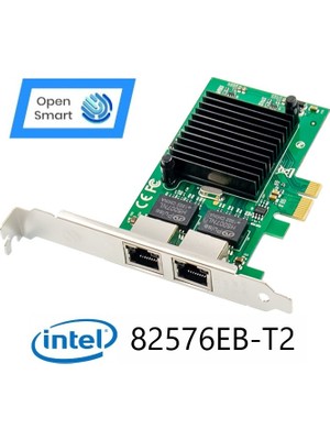 Open Smart 2 Port Intel 82576EB 1gbe Pcıe X1 Ethernet Kart - OPS7239NT