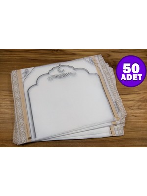 Secdebant Zemine Yapışabilir Tek Kullanımlık Seccade 30X40CM - Kullan At Kumaş Seccade 50'li Paket