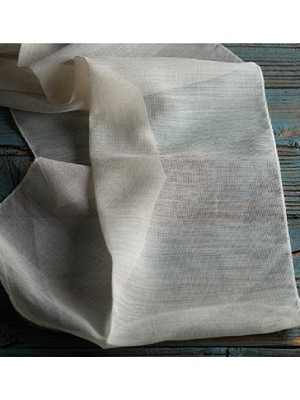 Taç Alaçam 1/2 Seyrek Pile Tül Perde Tek Kanat - Krem 100 x 270 cm