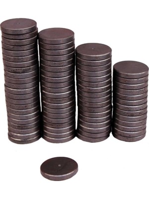 Dünya Magnet 100 Adet 12X3 Yuvarlak Mıknatıs, Nişan Sünnet Süsleme Mıknatısı