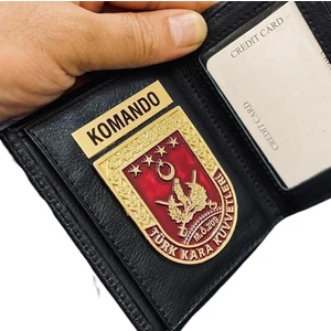 Kuyumcudan Komando Kara Kuvvetleri Rozetli Cüzdan