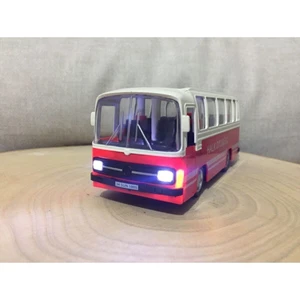 Mk Model Model Maket 1/27 Ölçek Nostalji Halk Otobüsü Sesli ve Işıklı (Kırmızı)
