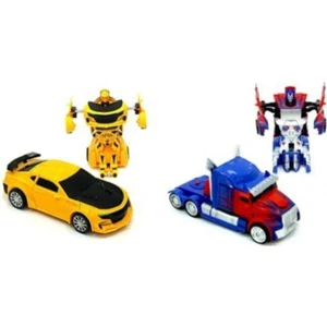 Yıldırım Oyuncak Dönüşen Bumblebee Optimus Prime Çek Bırak Robot Transformers Oyuncak Arabal