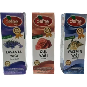 Defne Doğa Lavanta + Gül + Yasemin Yağı  3 X 20 Ml