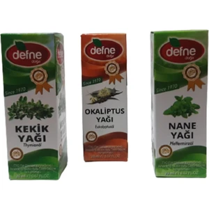 Defne Doğa Kekik + Okaliptus + Nane Yağı 3 X 20 ML