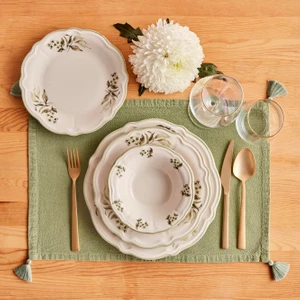 Bella Maison Julia Stoneware 24 Parça 6 Kişilik Yemek Takımı Yeşil