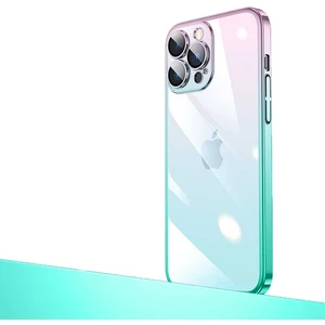 Kny Apple iPhone 12 Pro Max Kılıf Renk Geçişli Parlak Sert Senkron Kapak
