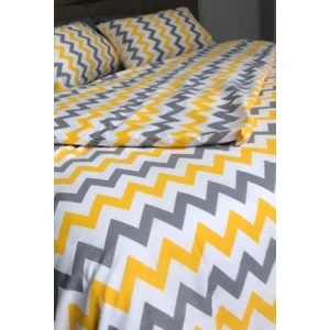 Nevresim Takımı Zikzak Desen Ranforce Nevresim Takımı