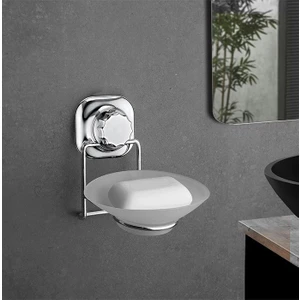 Delmeye Son Yapışkanlı Katı Sabunluk Düzenleyici Krom YK-713