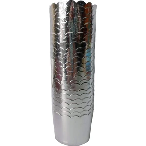 Cupcake/Muffin /Suffle Kek Kapsülü Parlak Gümüş 25 Li