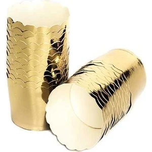 Cupcake/Muffin /Suffle Kek Kapsülü Altın 25 Li