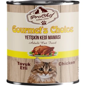 24 Adet Gourmet's Choice Yetişkin Kedi Maması | 415 gr Tavuk Etli Konserve Yaş Mama