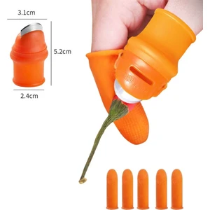 Large Baş Parmak Koruyucu Eldiven Sebze Meyve Soyucu Kesme Ayıklayıcı Silikon Aparat Parmak Şef Bıçak