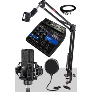 Midex MX-2020 Solo Mix Condenser Mikrofon ve Kayıt Mixer Seti