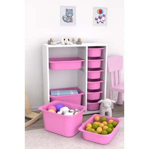 Çok Amaçlı Oyuncak Dolabı Pembe 2D2K6U