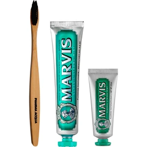 Pharma Acqua Bambu Diş Fırçası +Marvis Klasik Extra Nane 2'li 85 ml + 25 ml