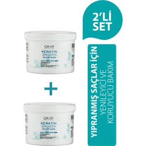 Okayprofessionnel Keratin Smooth 2'li Maske 500 ml