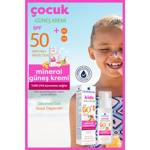 Spf+50 Çocuk Yüz ve Vücut Koruma Mineralli Güneş Kremi 100 ml