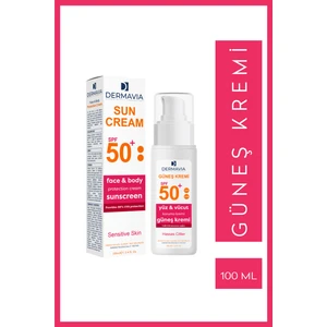Spf+50 Yüz ve Vücut Koruma Güneş Kremi Hassas Ciltler 100 ml