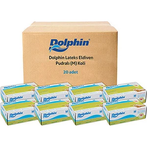 Beyaz Lateks Eldiven Pudralı (M) 20 Paket x 100 Adet (Koli)