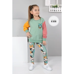Yaren Kids Kız Çocuk Tayt'lı Karakter Baskılı Alt Üst Takım