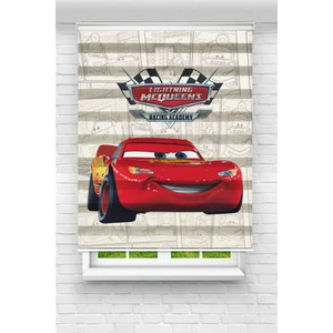 Çocuk Odası - Şimşek Mcqueen Baskılı Zebra Perde
