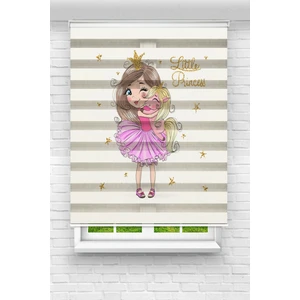 Çocuk Odası - Sevimli Balarin ve Unicorn Baskılı Zebra Perde