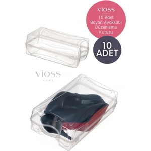 Vioss Home 10 Adet Kadın Ayakkabı Düzenleme Kutusu Ayakkabı Saklama Kutusu
